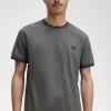 Camiseta de hombre con ribete doble