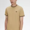 Camiseta de hombre con ribete doble