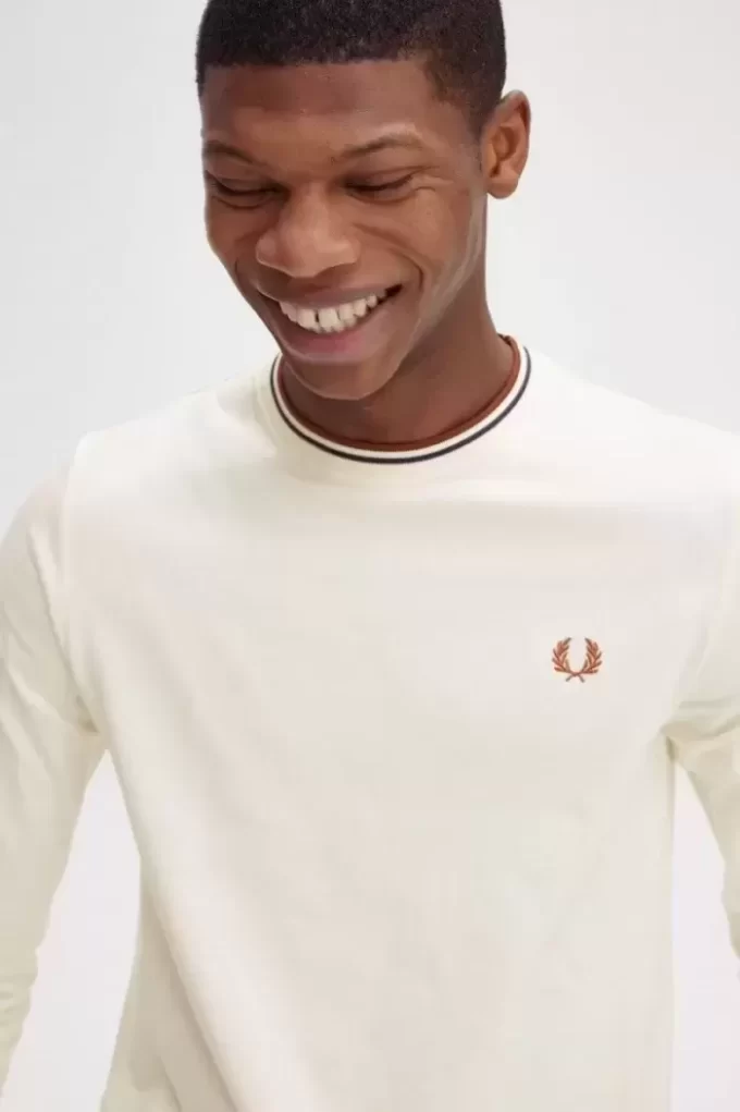 Camiseta de hombre con ribete doble