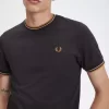 Camiseta de hombre con ribete doble