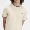 Camiseta de hombre con ribete doble