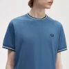 Camiseta de hombre con ribete doble