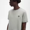 Camiseta de hombre con ribete doble