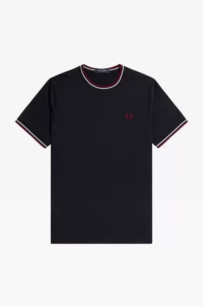 Camiseta de hombre con ribete doble