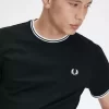Camiseta de hombre con ribete doble