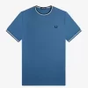 Camiseta de hombre con ribete doble