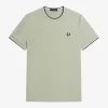 Camiseta de hombre con ribete doble
