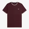 Camiseta de hombre con ribete doble