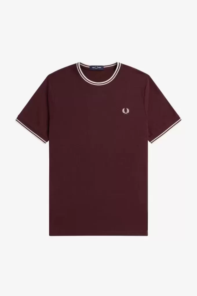 Camiseta de hombre con ribete doble