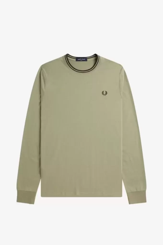 Camiseta de hombre con ribete doble