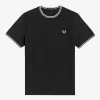Camiseta de hombre con ribete doble