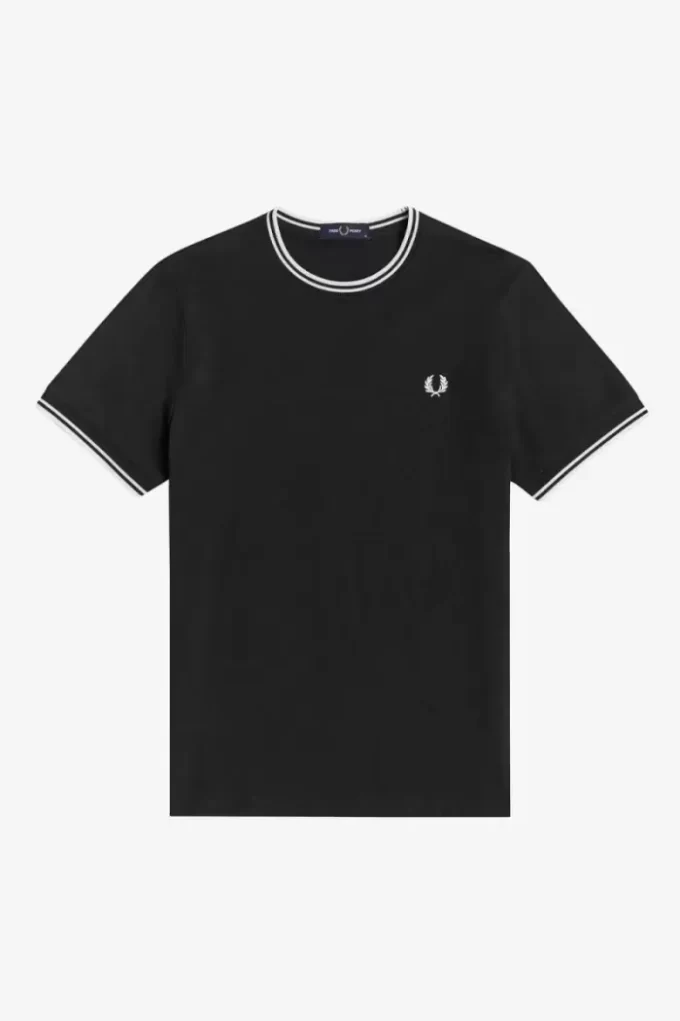 Camiseta de hombre con ribete doble