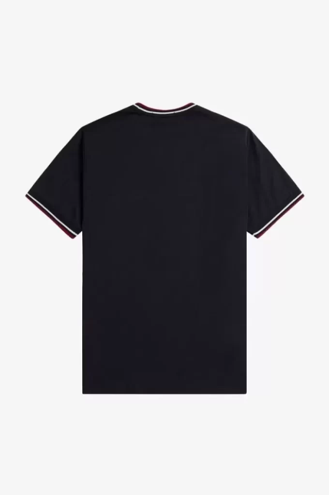 Camiseta de hombre con ribete doble