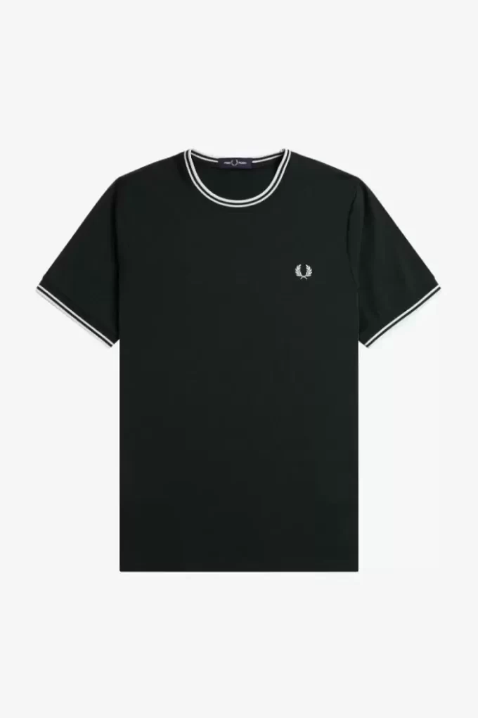 Camiseta de hombre con ribete doble