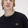 Camiseta de hombre con ribete doble