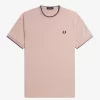 Camiseta de hombre con ribete doble