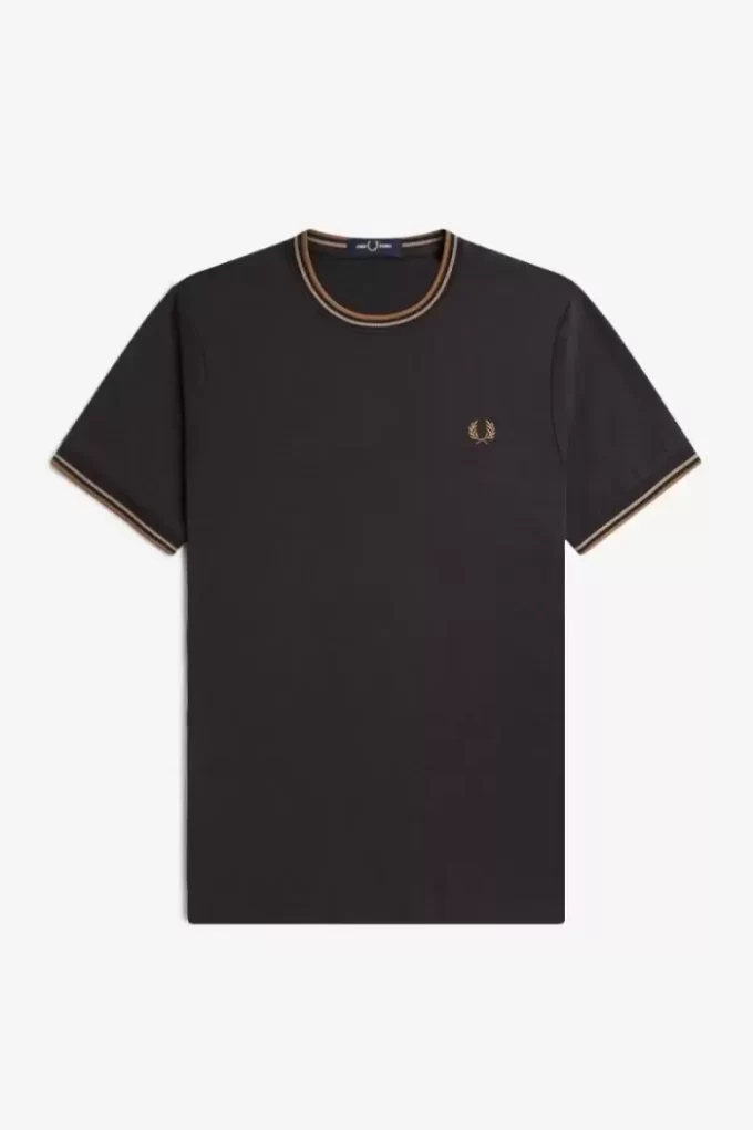 Camiseta de hombre con ribete doble