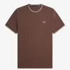 Camiseta de hombre con ribete doble
