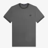 Camiseta de hombre con ribete doble