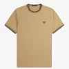 Camiseta de hombre con ribete doble