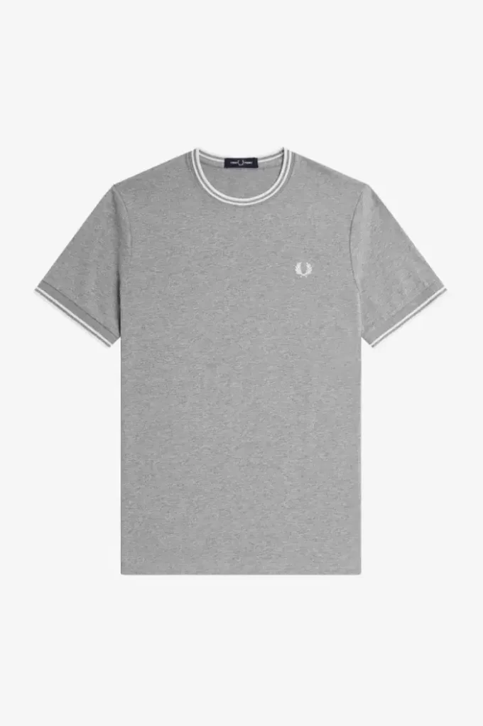 Camiseta de hombre con ribete doble