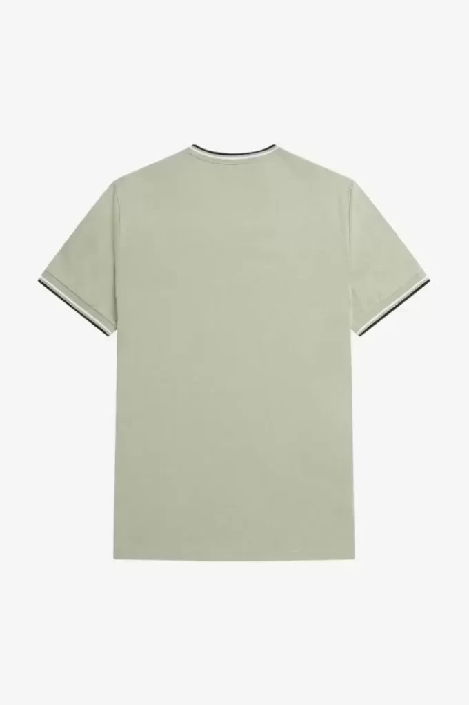 Camiseta de hombre con ribete doble