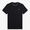 Camiseta de hombre con ribete doble