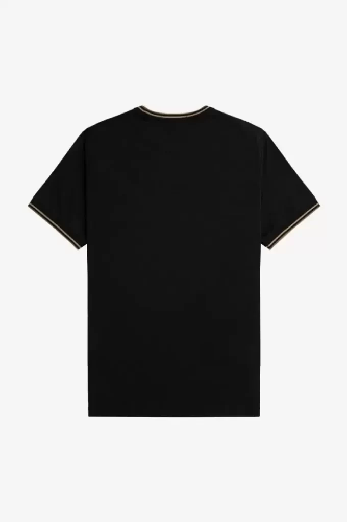 Camiseta de hombre con ribete doble