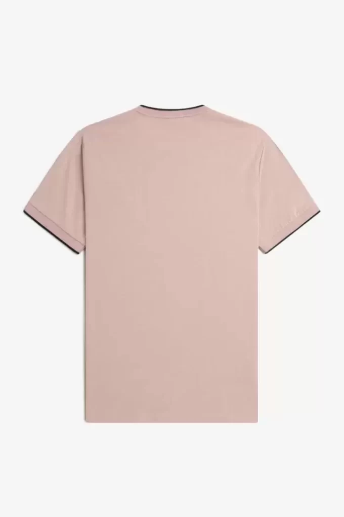 Camiseta de hombre con ribete doble