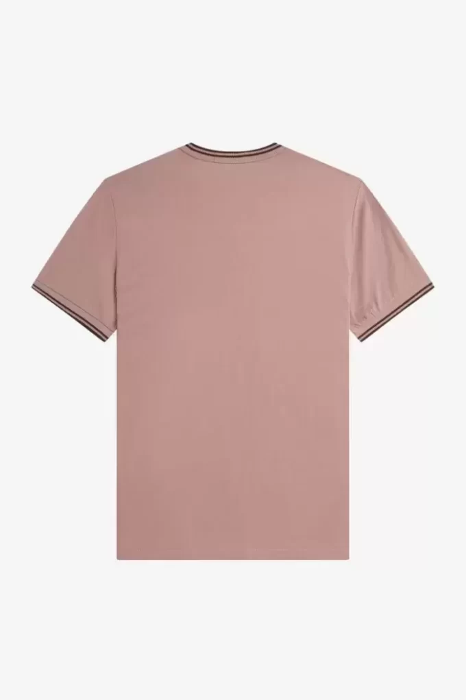 Camiseta de hombre con ribete doble