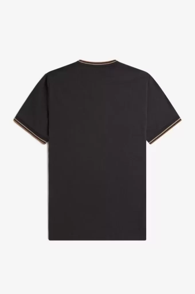 Camiseta de hombre con ribete doble