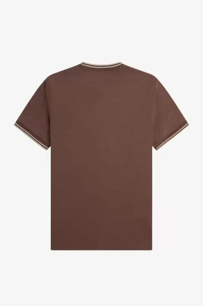 Camiseta de hombre con ribete doble