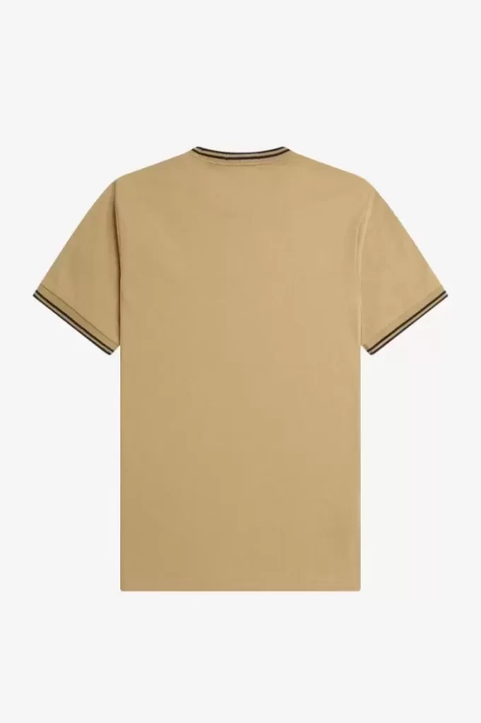Camiseta de hombre con ribete doble