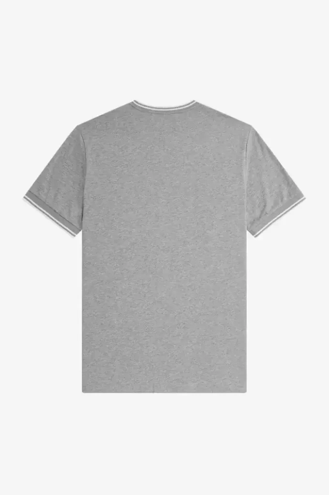 Camiseta de hombre con ribete doble
