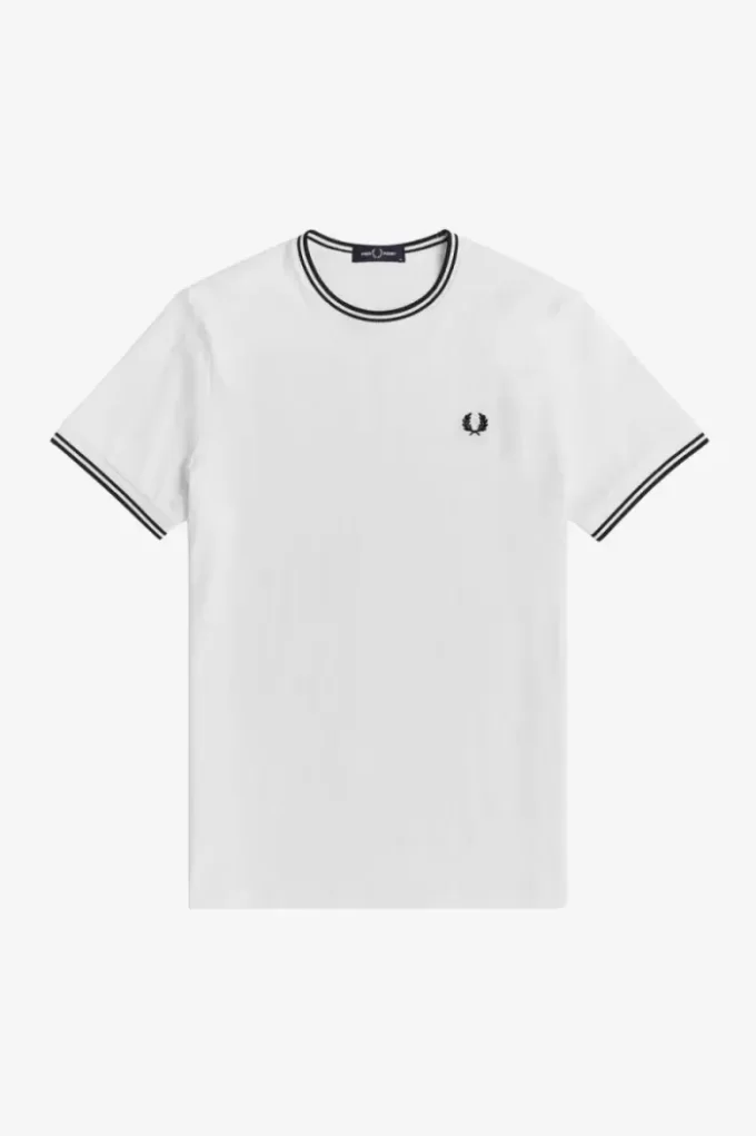 Camiseta de hombre con ribete doble Camiseta de hombre con ribete doble