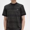 Camiseta de jacquard con rombos para hombre