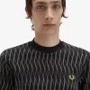 Camiseta de jacquard con rombos para hombre