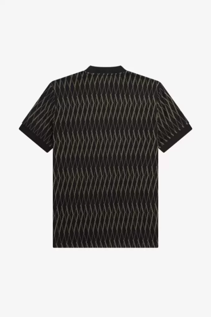 Camiseta de jacquard con rombos para hombre