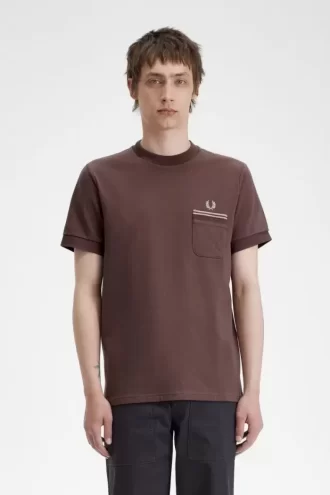 Camiseta de jersey con bolsillo de bucle para hombre