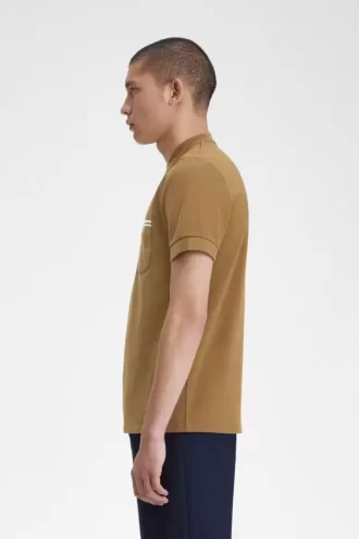 Camiseta de jersey con bolsillo de bucle para hombre