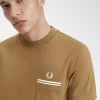 Camiseta de jersey con bolsillo de bucle para hombre Camiseta de jersey con bolsillo de bucle para hombre