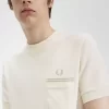 Camiseta de jersey con bolsillo de bucle para hombre