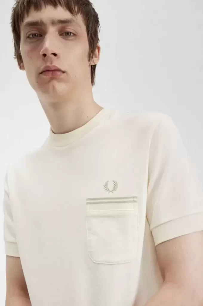 Camiseta de jersey con bolsillo de bucle para hombre