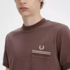 Camiseta de jersey con bolsillo de bucle para hombre