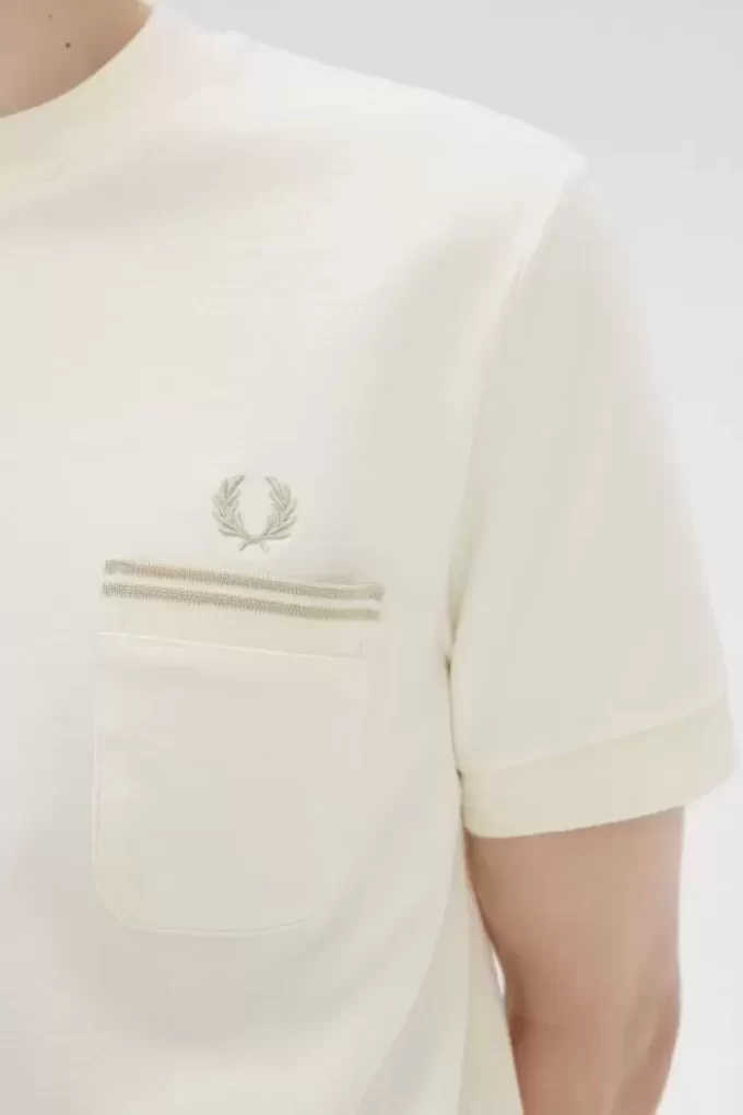 Camiseta de jersey con bolsillo de bucle para hombre