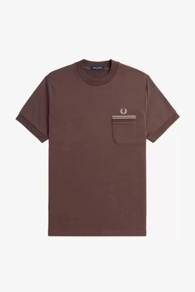 Camiseta de jersey con bolsillo de bucle para hombre