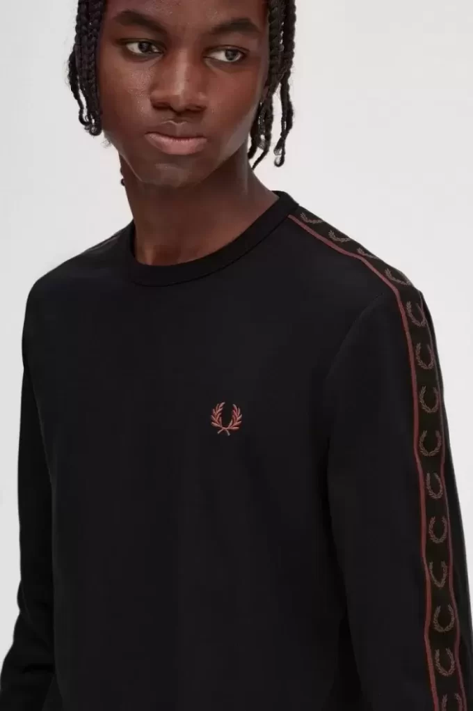 Camiseta de manga larga con cinta para hombre