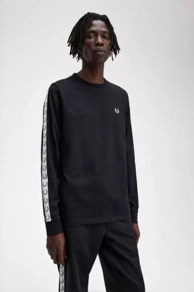 Camiseta de manga larga con cinta para hombre