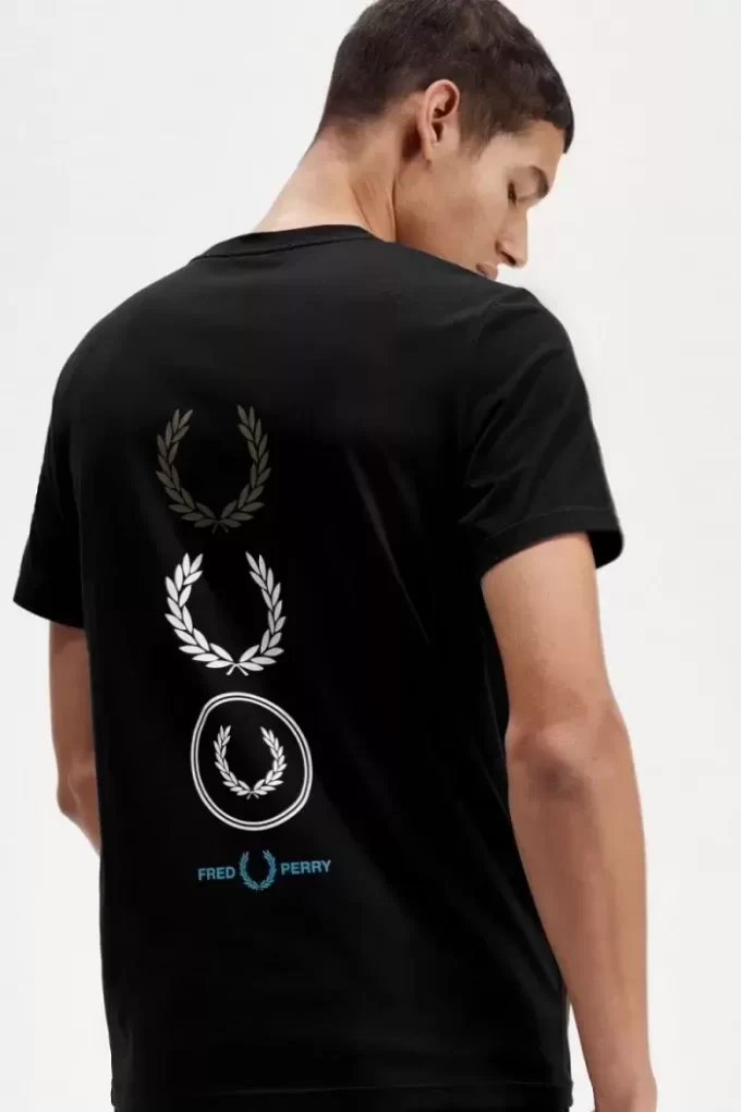 Camiseta de marca gráfica para hombre