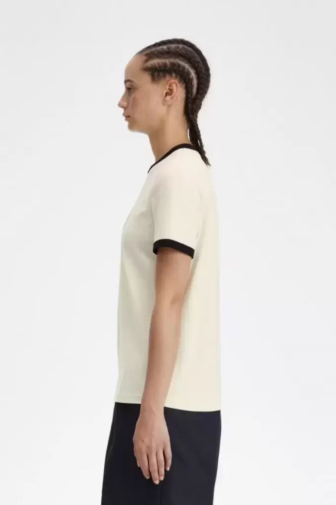 Camiseta de mujer con corona de laurel flocada